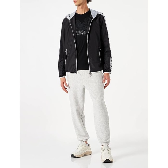 Armani exchange mens logo tape windbreaker jacket in black size S...USED - Picture 3 of 6
